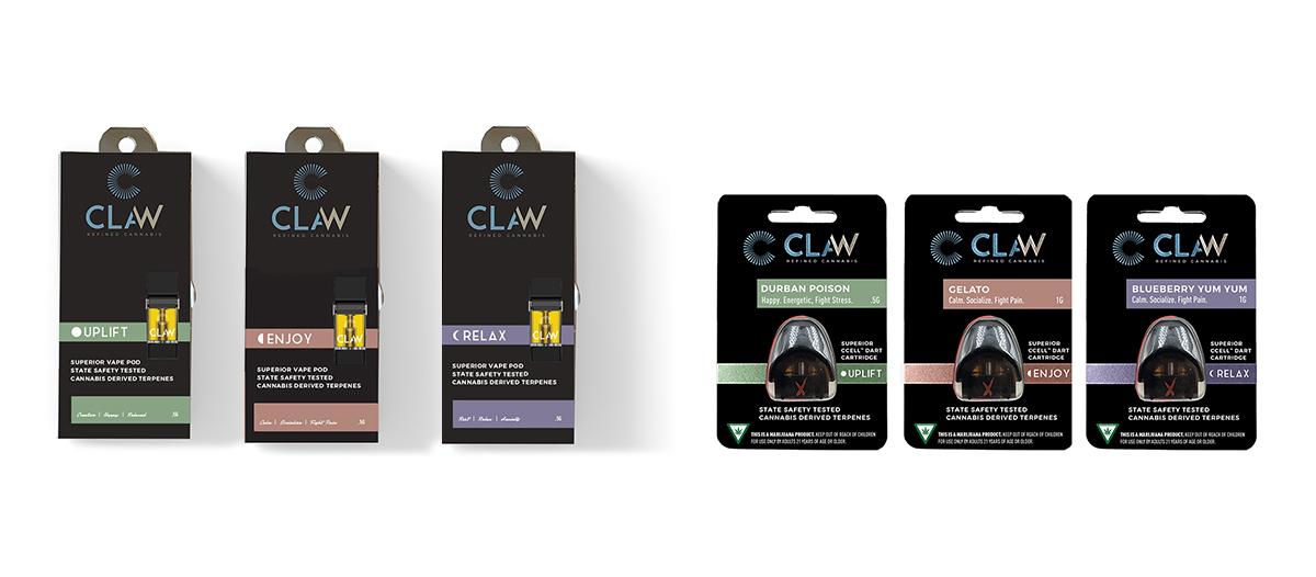 Cannabis Branding Agency - Vape Pens for Claw Cannabis