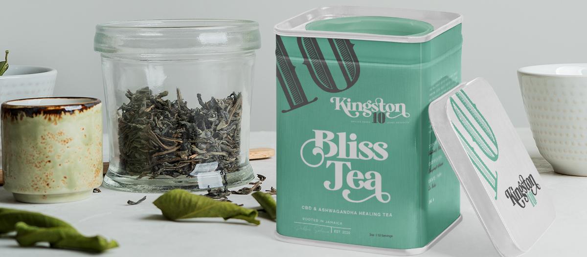 KINGSTON 10 Cannabis Tea Branding- cannabis design agency