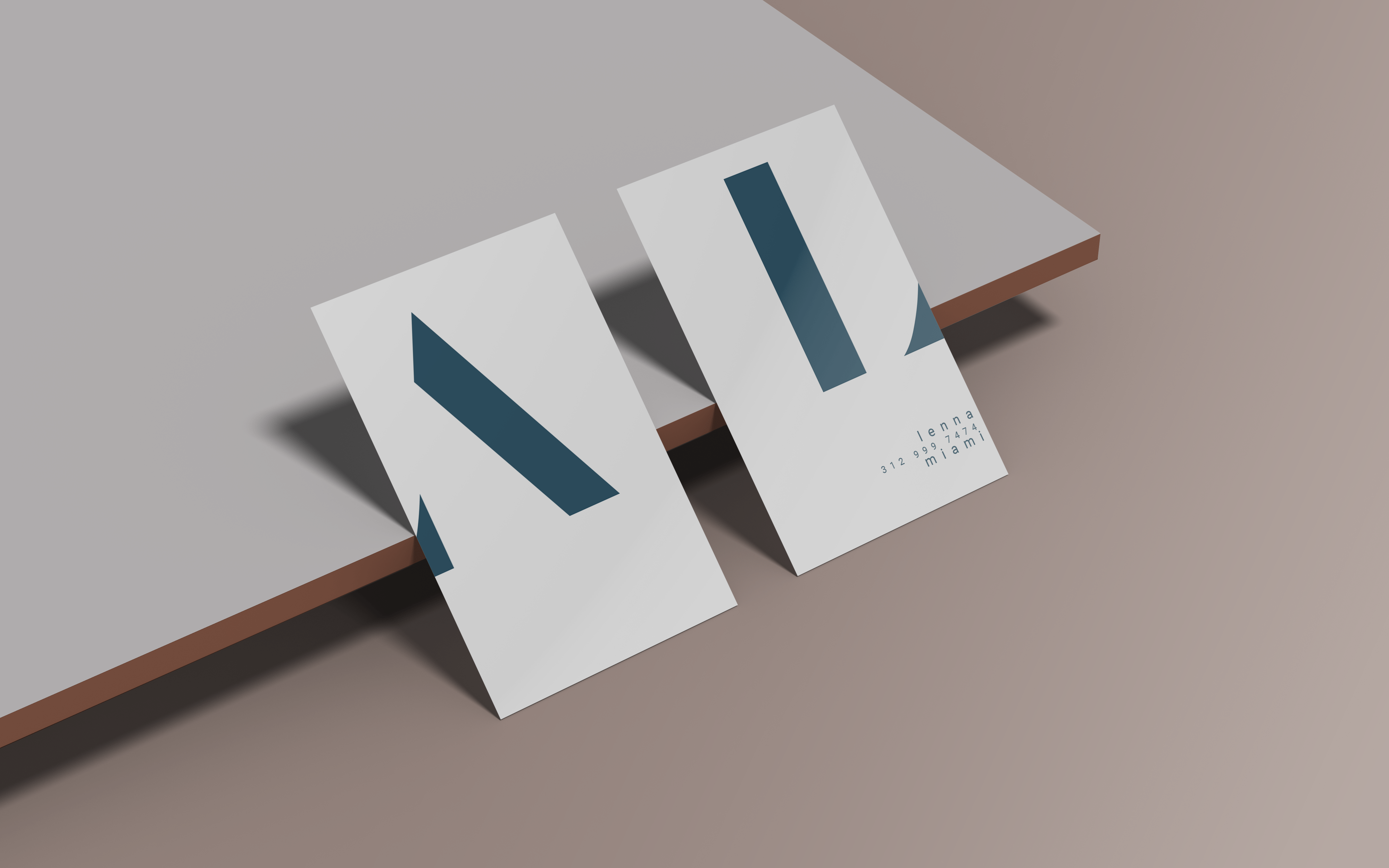 Lenna Business Card Mockup