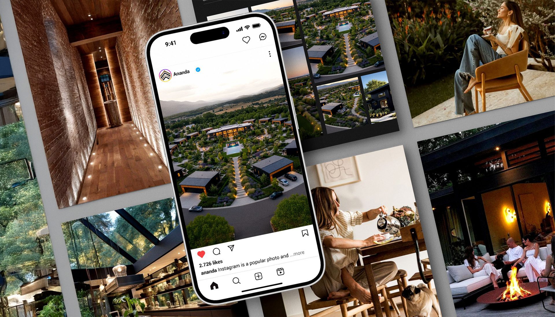 ananda homes brand creation and digital design by why workshop agency Las Vegas